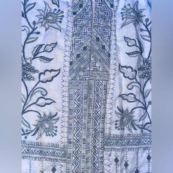 Rare Johnny Was Embroidered Linen Kimono - Picture 10 of 16
